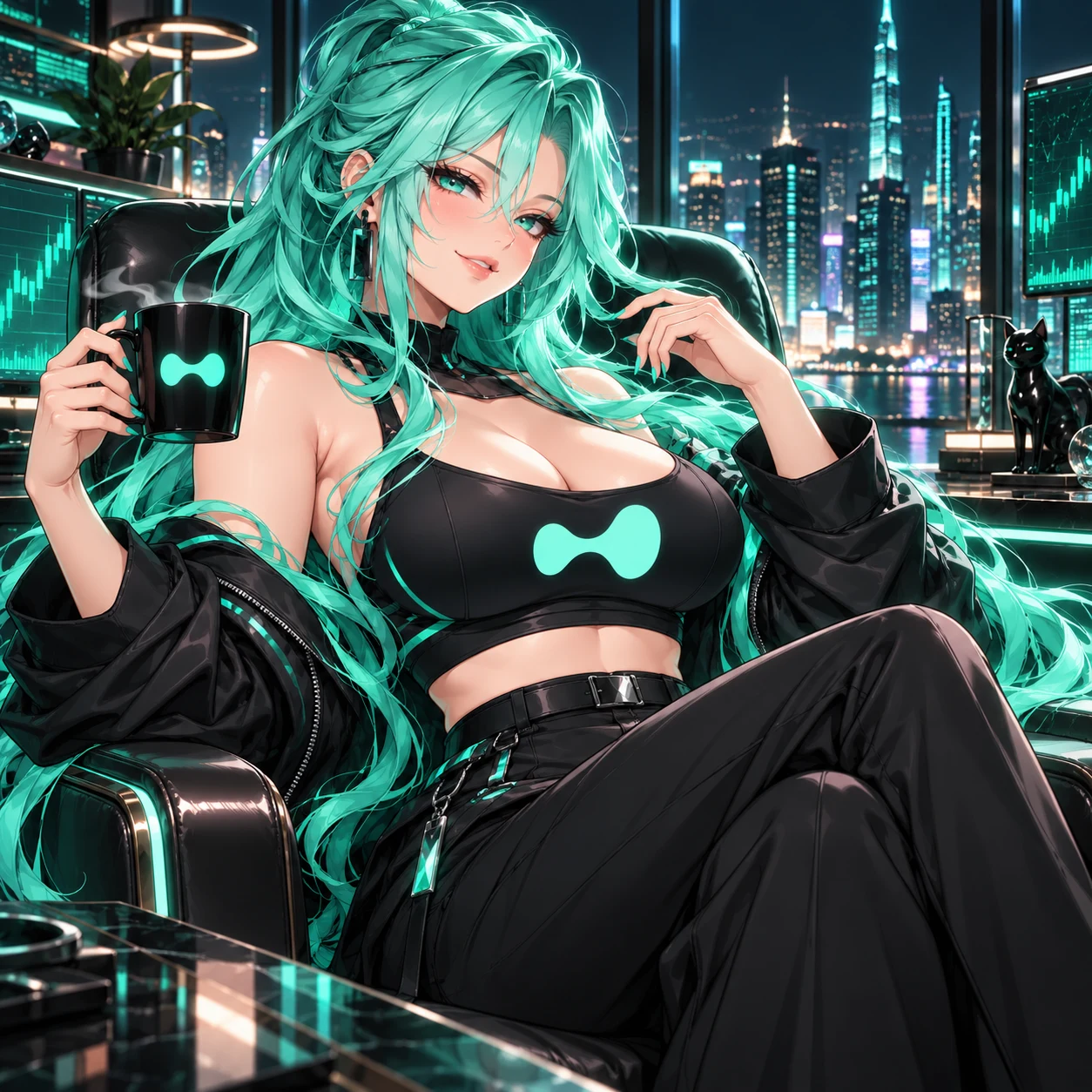 Hype: Hyper-chan in her trading room